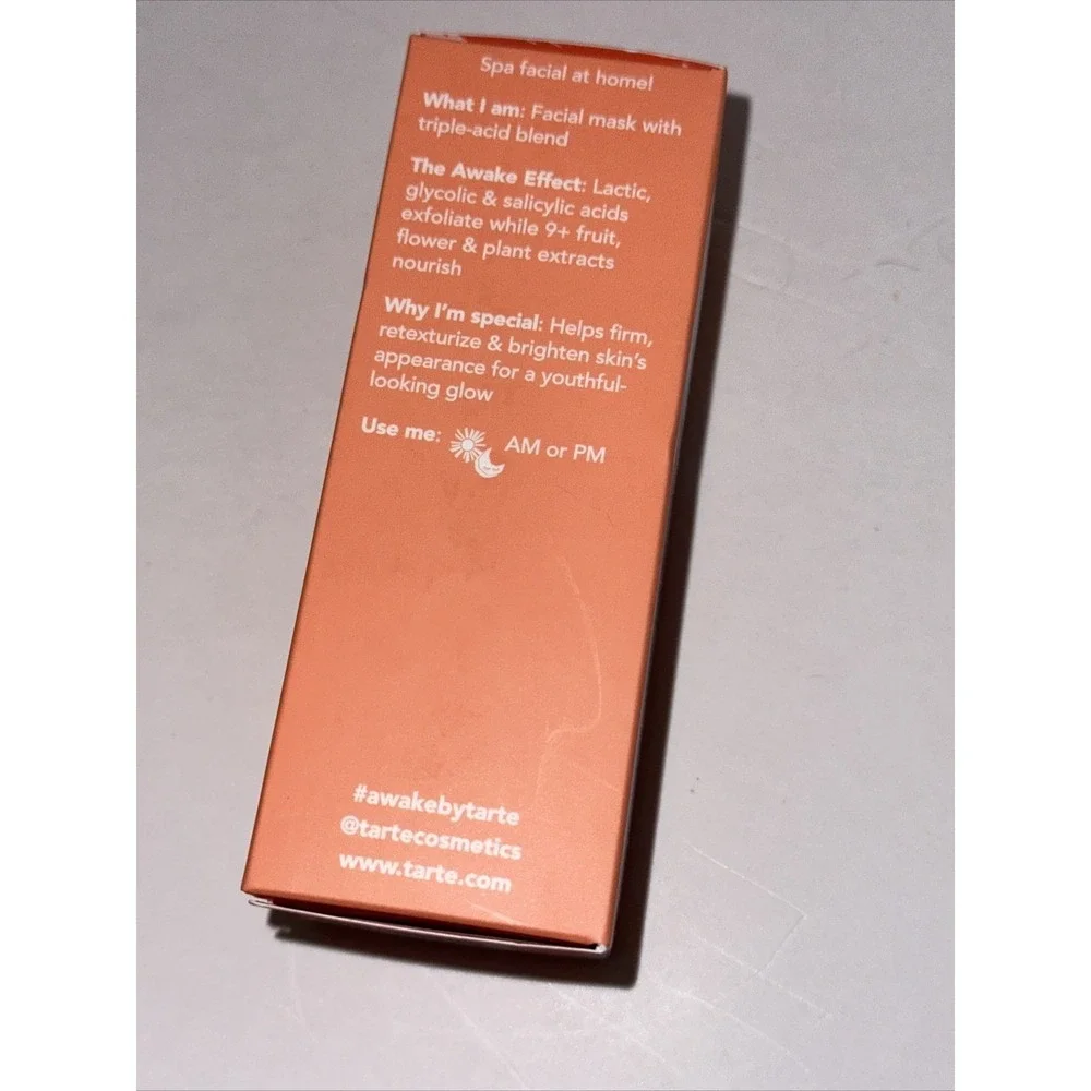 Awake by Tarte Brightening in a Bottle Facial Mask 25%‎ AHA 2% BHA 50ml 1.69oz